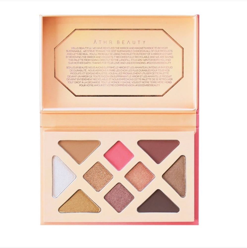 NIB Athr Beauty Desert Sunset Eyeshadow Palette Cruelty Free Vegan Shimmer New